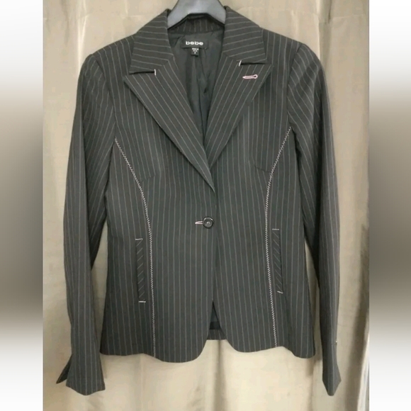 bebe Jackets & Blazers - Bebe Black Sophisticated Career Blazer Sz 8